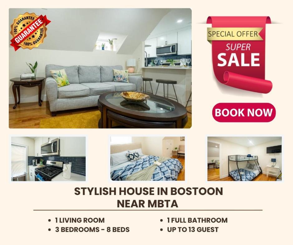 80-3 3Br Boston - Charming Apt Near Dorchester Center Apartment